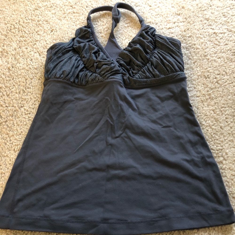 Lululemon Ruched Razor Back Tank - Black 6